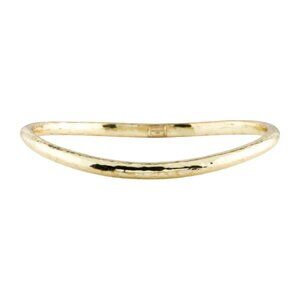 IPPOLITA 18KYELLOW GOLD 750 LARGE HAMMERED BANGLE BRACELET